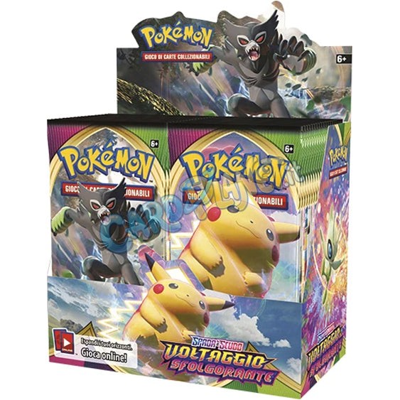 Bustina Pokémon Spada e Scudo – Voltaggio Sfolgorante 2020 – 10 Carte – ITA