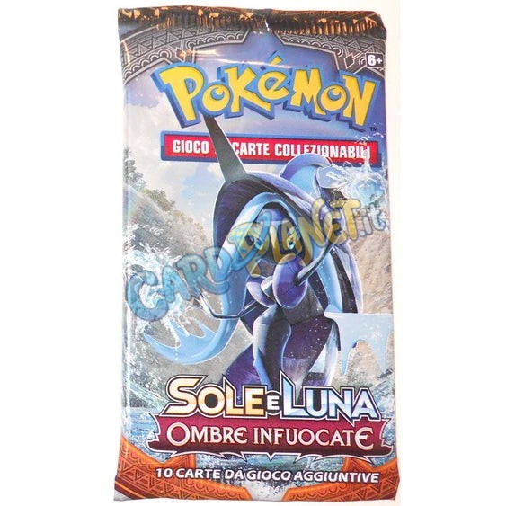 Bustina Pokémon Sole e Luna – Ombre Infuocate 2017 – 10 Carte – ITA