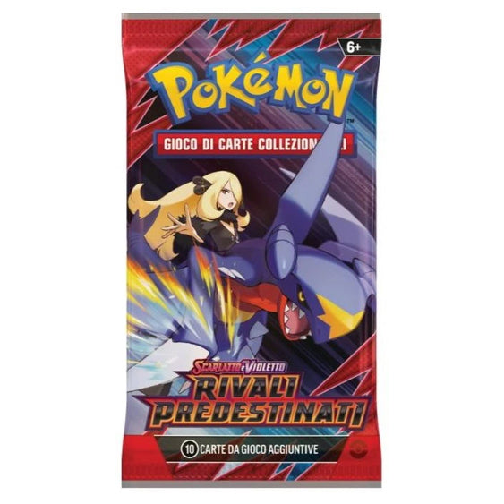 Bustina Pokémon Scarlatto e Violetto – Rivali Predestinati 2025 – 10 Carte + 1 Energia Base – ITA