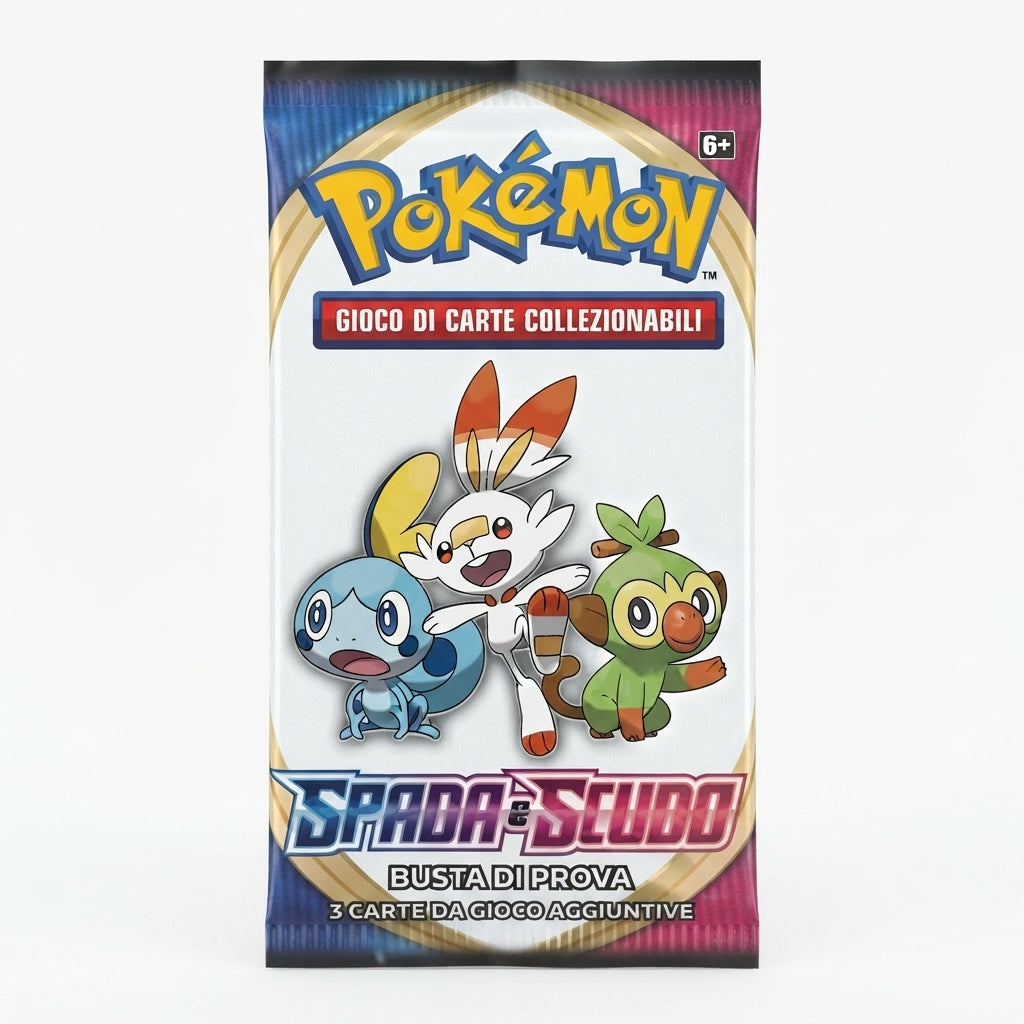 Sachet Pokémon Épée et Bouclier 2020 – Paquet de présentation / Fun Pack 3 cartes – ITA