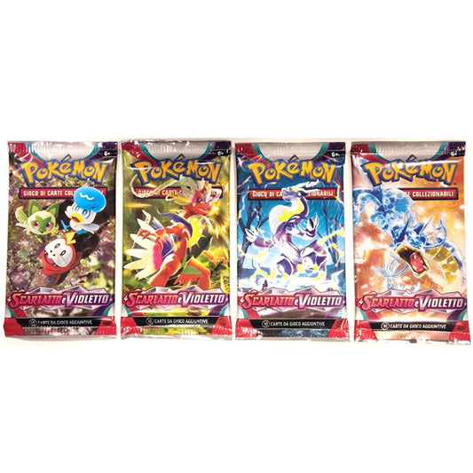 Bustina Pokémon Scarlatto e Violetto 2023 – 10 Carte + 1 Energia Base – ITA