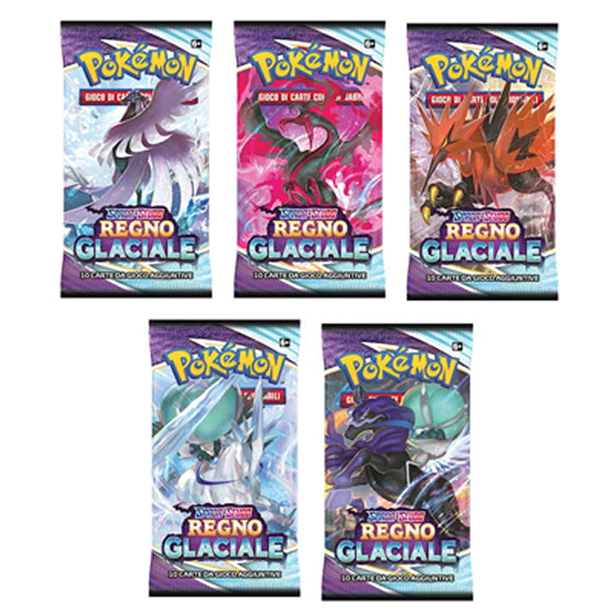 Bustina Pokémon Spada e Scudo – Regno Glaciale 2021 – 10 Carte – ITA