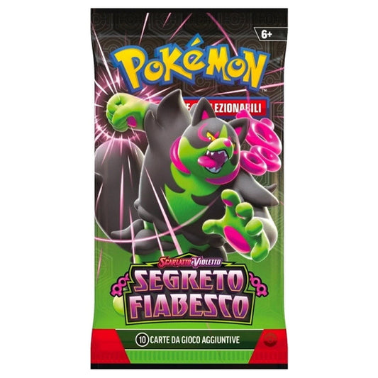 Bustina Pokémon Scarlatto e Violetto – Segreto Fiabesco 2024 – 10 Carte + 1 Energia Base – ITA