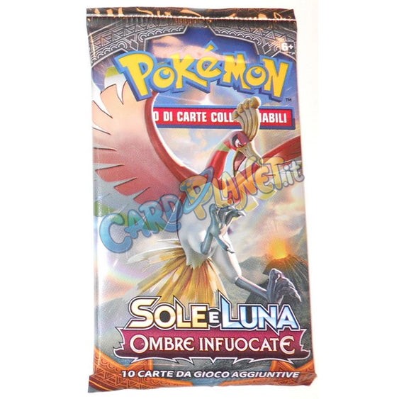 Bustina Pokémon Sole e Luna – Ombre Infuocate 2017 – 10 Carte – ITA