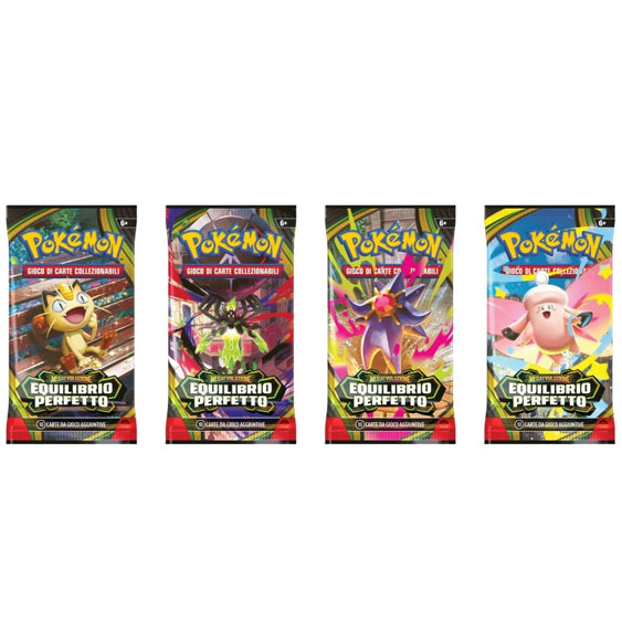 Pokémon Megaentwicklungs-Boosterpack – Perfektes Gleichgewicht 2026 – 10 Karten + 1 Basis-Energie – ITA