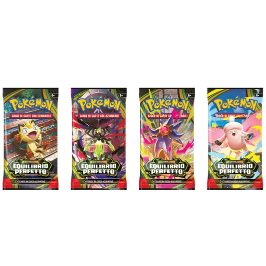 Bustina Pokémon Megaevoluzione – Equilibrio Perfetto 2026 – 10 Carte + 1 Energia Base – ITA