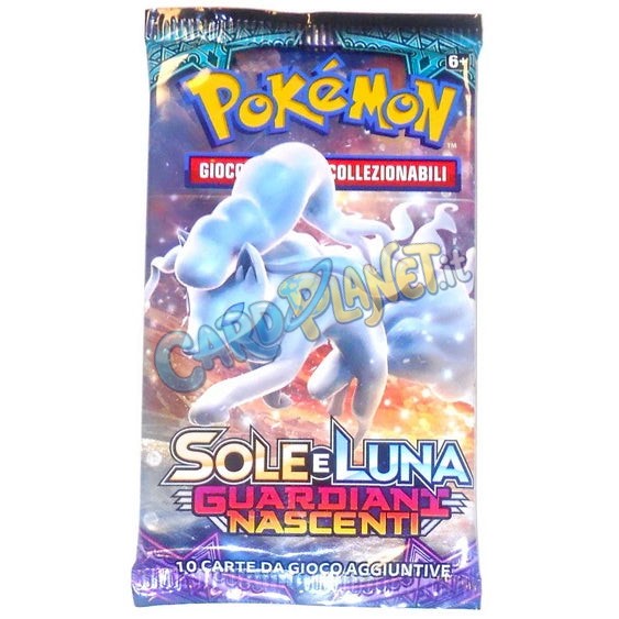 Bustina Pokémon Sole e Luna – Guardiani Nascenti 2017 – 10 Carte – ITA