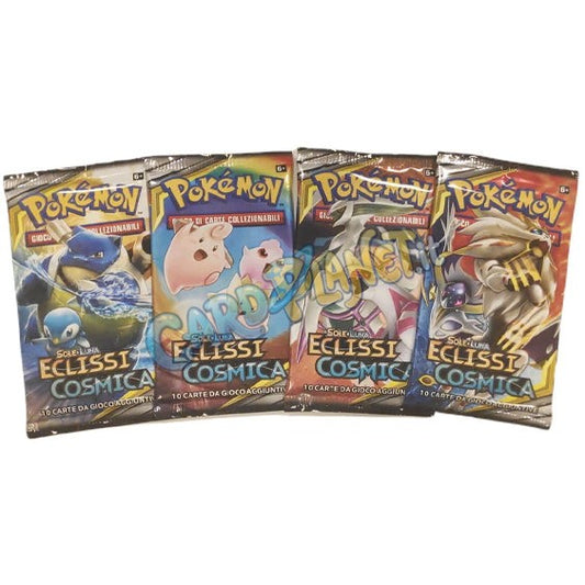 Bustina Pokémon Sole e Luna – Eclissi Cosmica 2019 – 10 Carte – ITA
