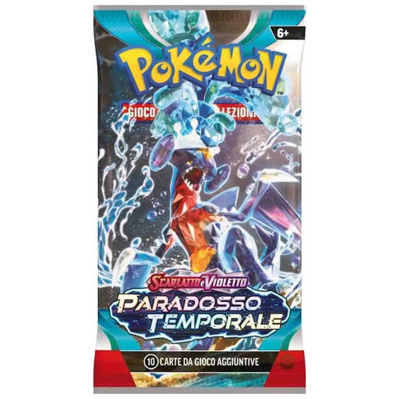 Bustina Pokémon Scarlatto e Violetto – Paradosso Temporale 2023 – 10 Carte + 1 Energia Base – ITA