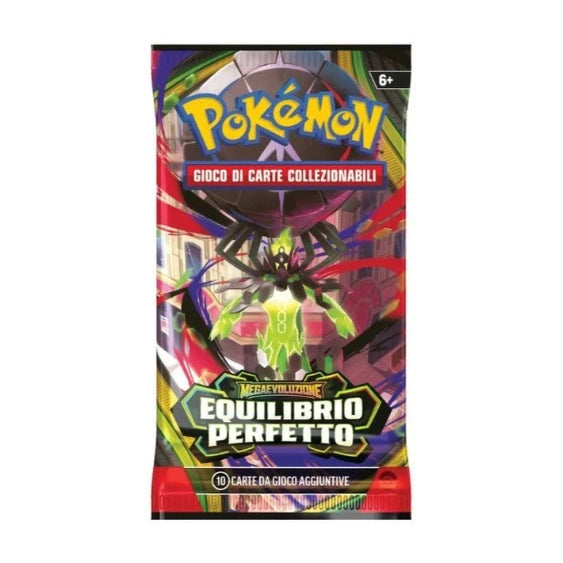 Pokémon Megaentwicklungs-Boosterpack – Perfektes Gleichgewicht 2026 – 10 Karten + 1 Basis-Energie – ITA