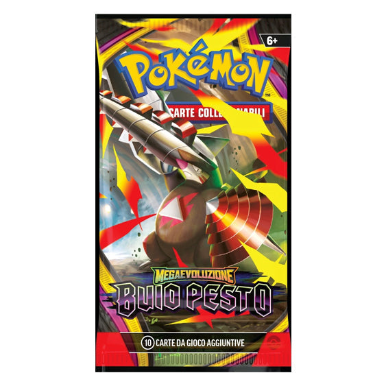 Bustina Pokémon Megaevoluzione – Buio Pesto 2026 – 10 Carte + 1 Energia Base – ITA