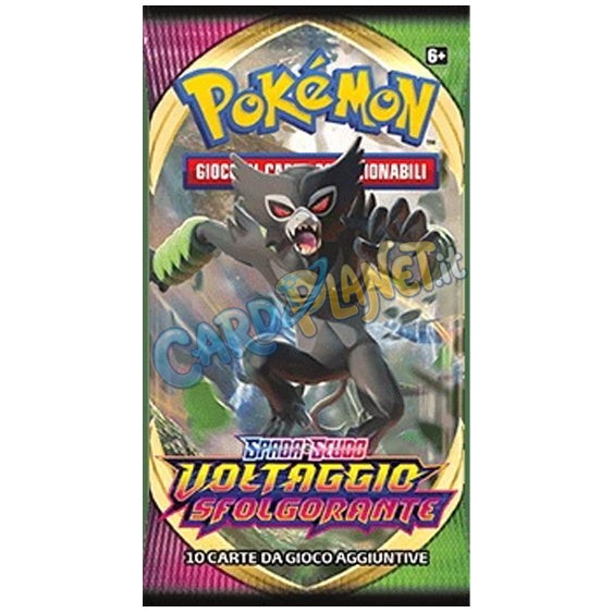 Bustina Pokémon Spada e Scudo – Voltaggio Sfolgorante 2020 – 10 Carte – ITA