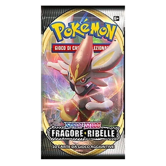 Bustina Pokémon Spada e Scudo – Fragore Ribelle 2020 – 10 Carte – ITA