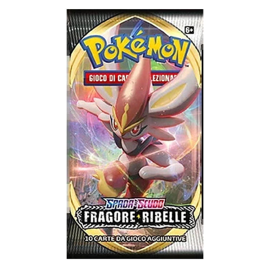 Bustina Pokémon Spada e Scudo – Fragore Ribelle 2020 – 10 Carte – ITA