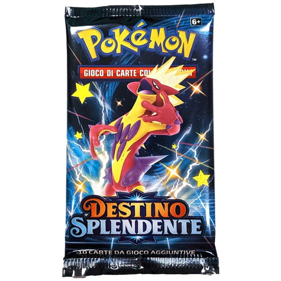 Bustina Pokémon Spada e Scudo – Destino Splendente 2021 – 10 Carte – ITA