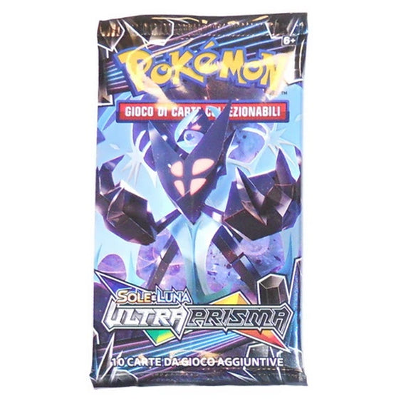 Pochette Pokémon Soleil et Lune – Ultra-Prisme 2018 – 10 Cartes – ITA