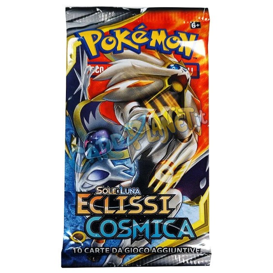 Bustina Pokémon Sole e Luna – Eclissi Cosmica 2019 – 10 Carte – ITA