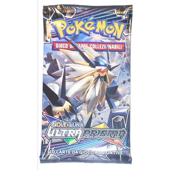 Pochette Pokémon Soleil et Lune – Ultra-Prisme 2018 – 10 Cartes – ITA
