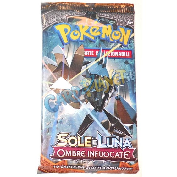 Bustina Pokémon Sole e Luna – Ombre Infuocate 2017 – 10 Carte – ITA