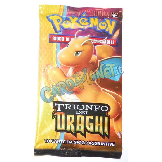 Bustina Pokémon Sole e Luna – Trionfo dei Draghi 2018 – 10 Carte – ITA