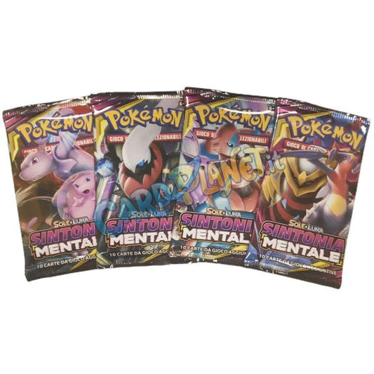 Bustina Pokémon Sole e Luna – Sintonia Mentale 2019 – 10 Carte – ITA