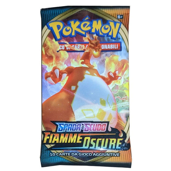 Bustina Pokémon Spada e Scudo – Fiamme Oscure 2020 – 10 Carte – ITA
