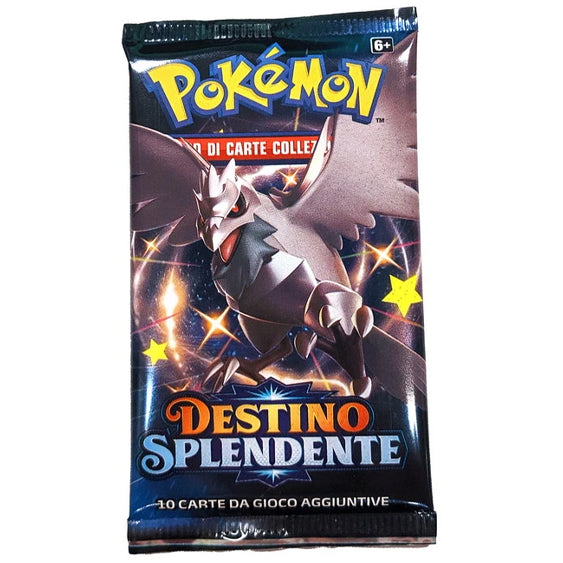 Bustina Pokémon Spada e Scudo – Destino Splendente 2021 – 10 Carte – ITA