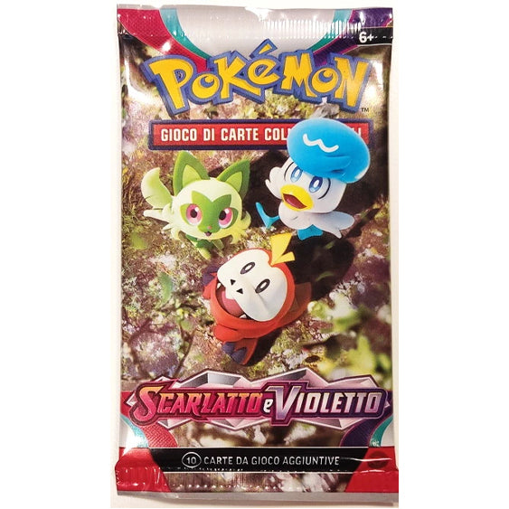 Bustina Pokémon Scarlatto e Violetto 2023 – 10 Carte + 1 Energia Base – ITA