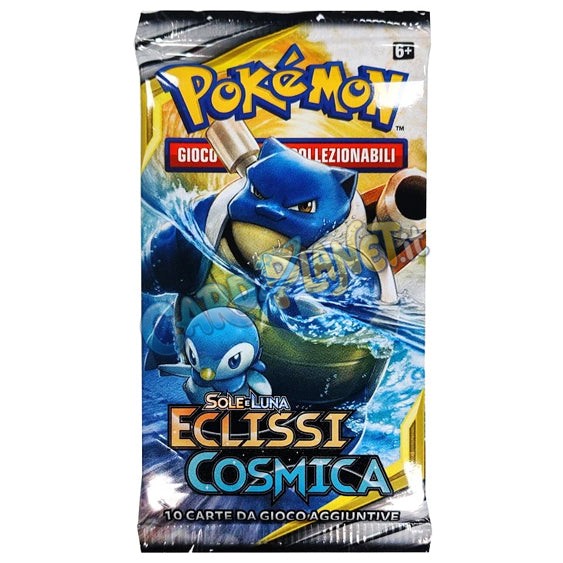 Bustina Pokémon Sole e Luna – Eclissi Cosmica 2019 – 10 Carte – ITA