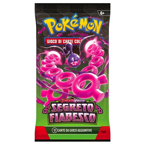Bustina Pokémon Scarlatto e Violetto – Segreto Fiabesco 2024 – 10 Carte + 1 Energia Base – ITA