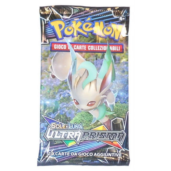 Pochette Pokémon Soleil et Lune – Ultra-Prisme 2018 – 10 Cartes – ITA