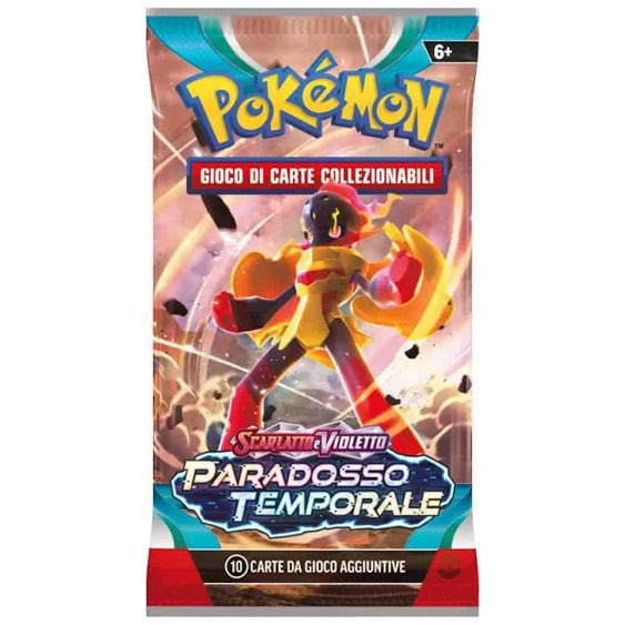 Bustina Pokémon Scarlatto e Violetto – Paradosso Temporale 2023 – 10 Carte + 1 Energia Base – ITA