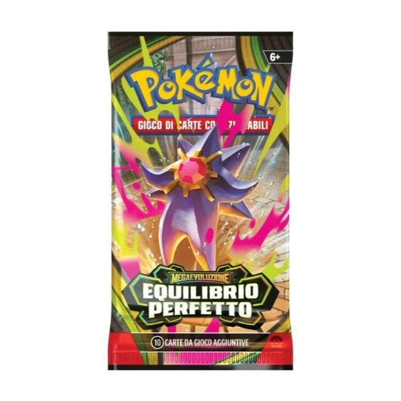 Pokémon Megaentwicklungs-Boosterpack – Perfektes Gleichgewicht 2026 – 10 Karten + 1 Basis-Energie – ITA
