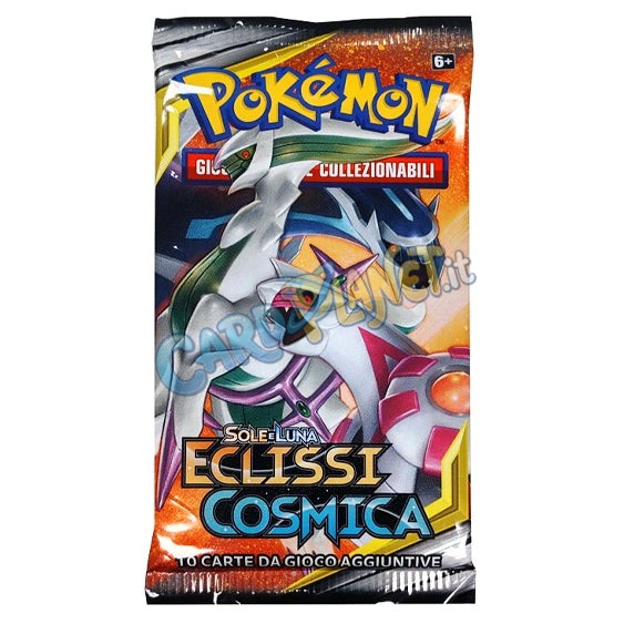Bustina Pokémon Sole e Luna – Eclissi Cosmica 2019 – 10 Carte – ITA