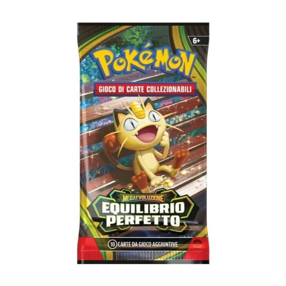 Pokémon Megaentwicklungs-Boosterpack – Perfektes Gleichgewicht 2026 – 10 Karten + 1 Basis-Energie – ITA