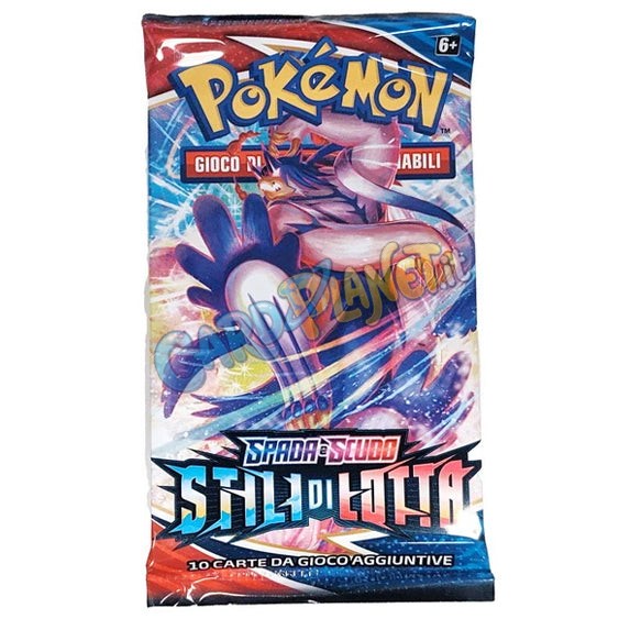Bustina Pokémon Spada e Scudo – Stili di Lotta 2021 – 10 Carte – ITA