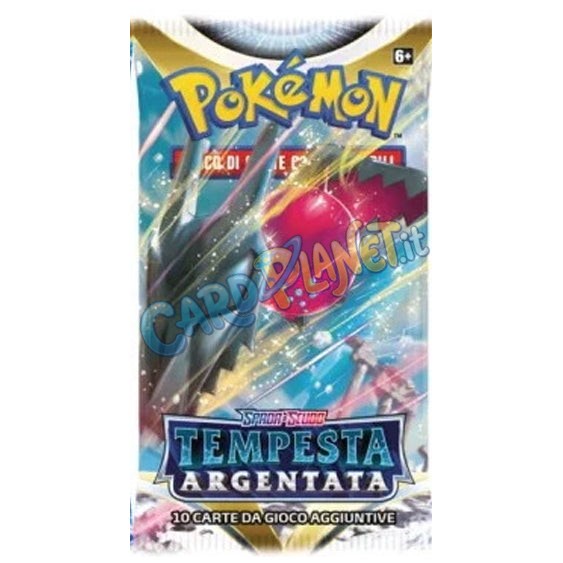 Bustina Pokémon Spada e Scudo – Tempesta Argentata 2022 – 10 Carte – ITA