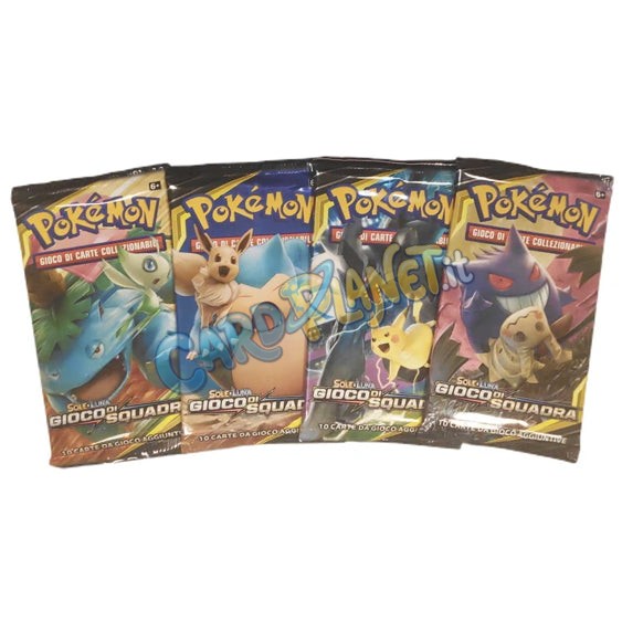 Bustina Pokémon Sole e Luna – Gioco di Squadra 2019 – 10 Carte – ITA