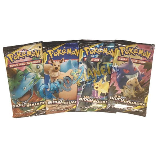 Bustina Pokémon Sole e Luna – Gioco di Squadra 2019 – 10 Carte – ITA