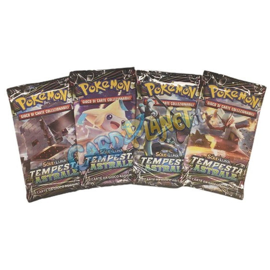 Bustina Pokémon Sole e Luna – Tempesta Astrale 2018 – 10 Carte – ITA