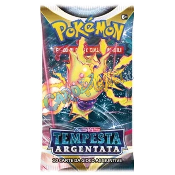 Bustina Pokémon Spada e Scudo – Tempesta Argentata 2022 – 10 Carte – ITA