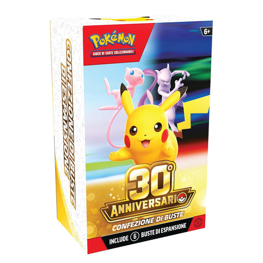 Bustina Sigillata Pokémon 30° Anniversario 2026 – 5 Carte Olografiche + 1 Energia – ITA