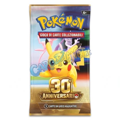 Bustina Sigillata Pokémon 30° Anniversario 2026 – 5 Carte Olografiche + 1 Energia – ITA