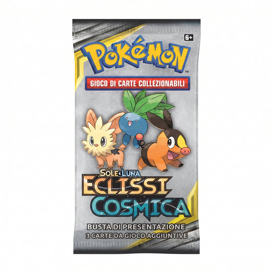 Bustina Pokémon Sole e Luna – Eclissi Cosmica 2019 – Busta di Presentazione 3 Carte – ITA
