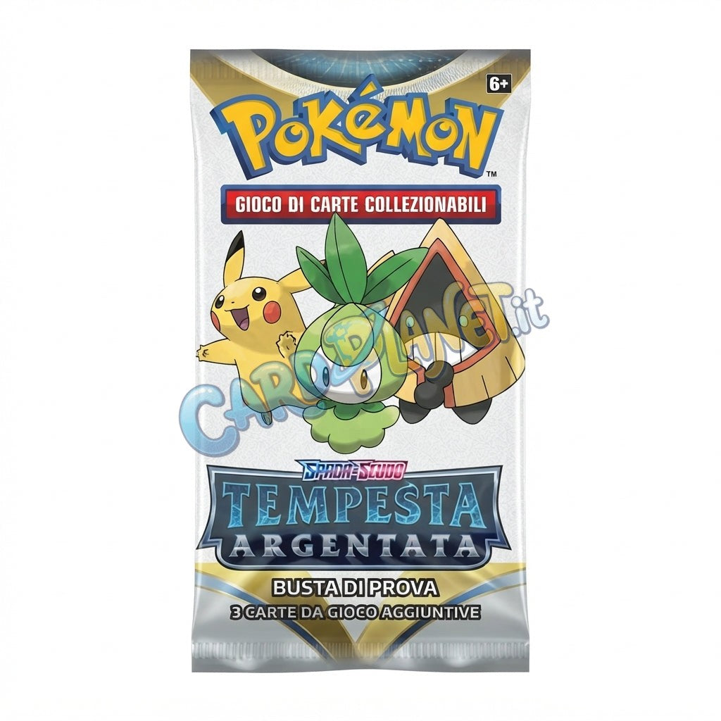 Bustina Pokémon Spada e Scudo – Tempesta Argentata 2022 – Busta di Presentazione / Fun Pack 3 Carte – ITA