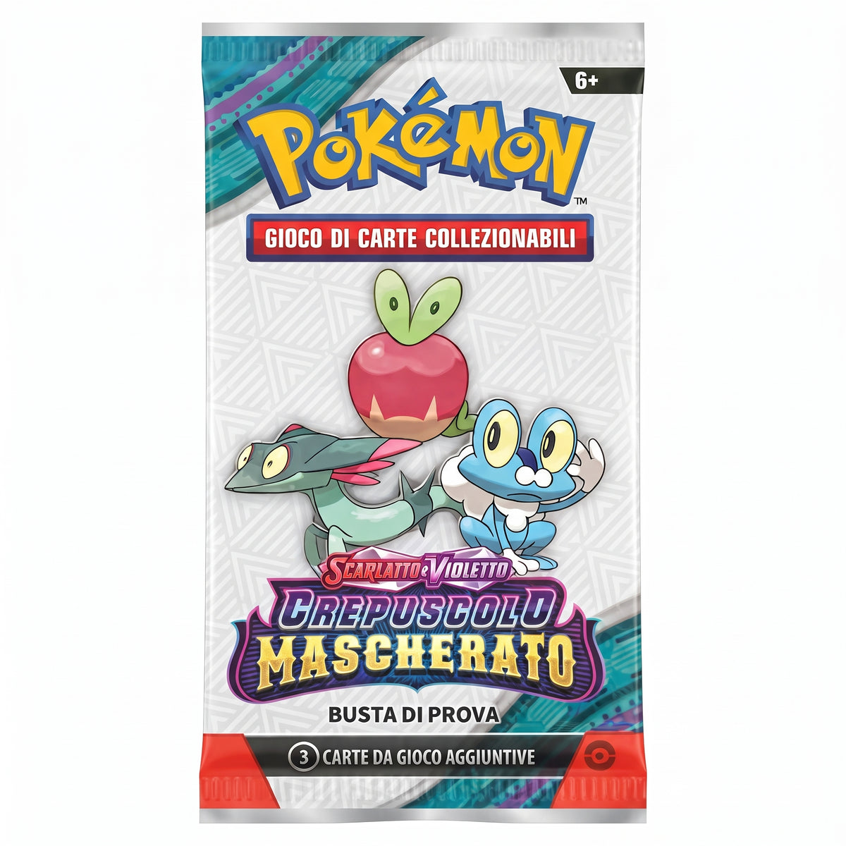 ustina Pokémon Scarlatto e Violetto – Crepuscolo Mascherato 2024 – Busta di Presentazione 3 Carte – ITA