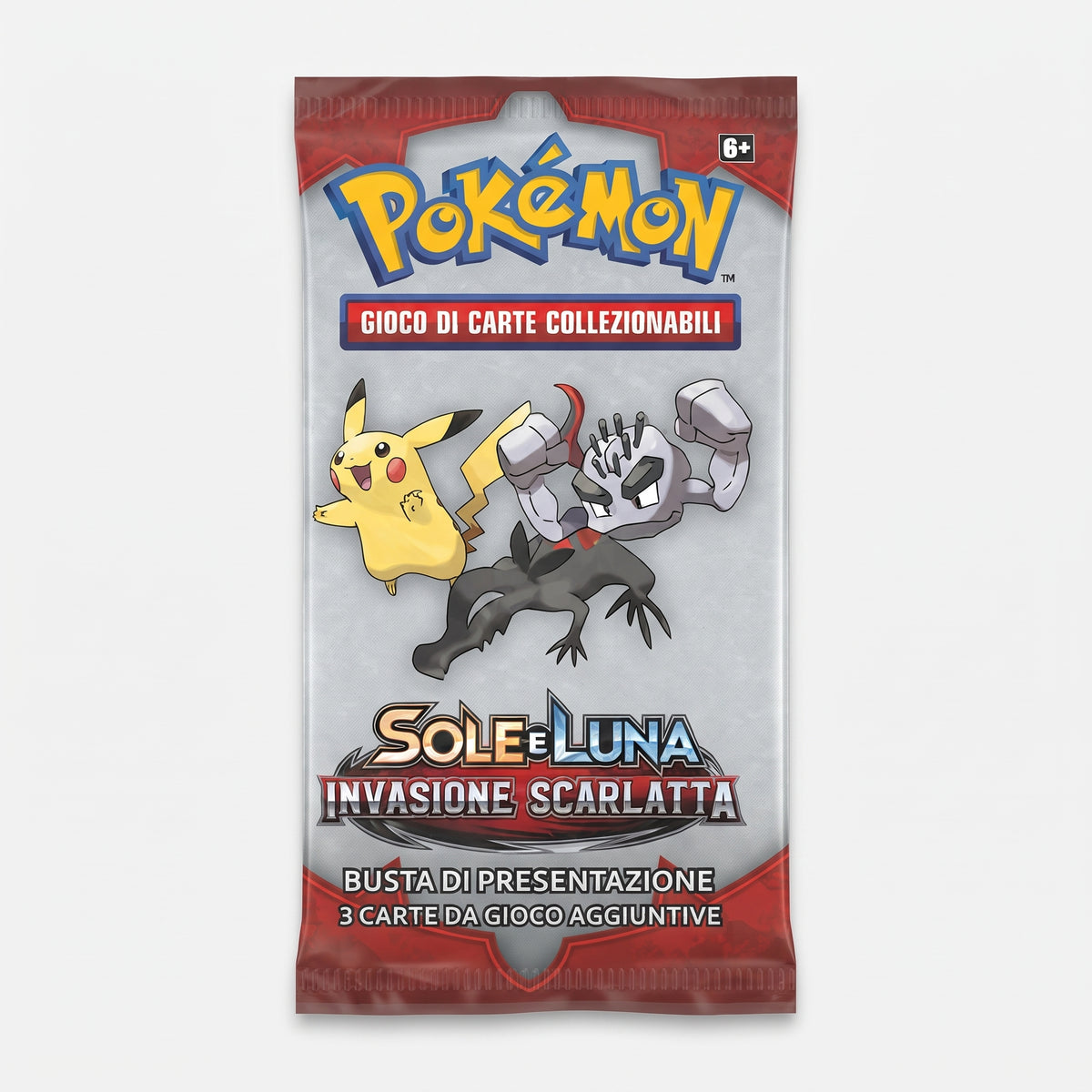 Bustina Pokémon Sole e Luna – Invasione Scarlatta 2017 – Busta di Presentazione 3 Carte – ITA
