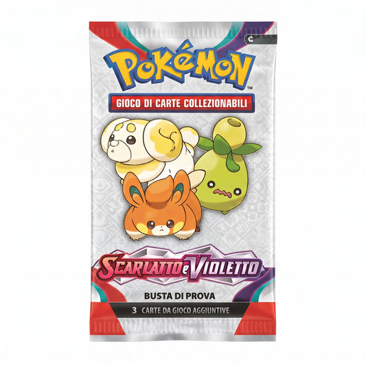 Bustina Pokémon Scarlatto e Violetto 2023 – Busta di Presentazione 3 Carte – ITA