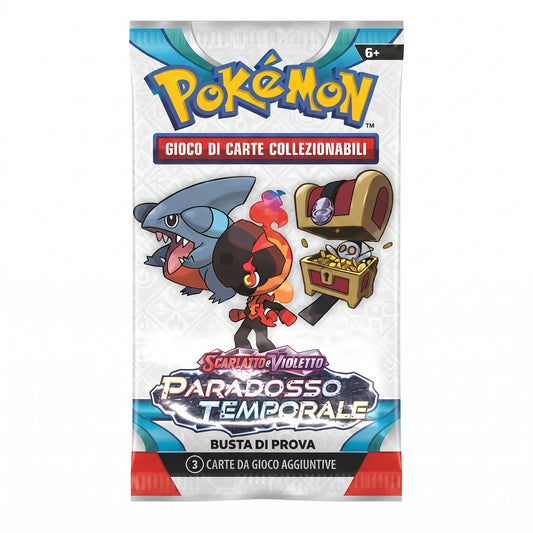 Bustina Pokémon Scarlatto e Violetto – Paradosso Temporale 2023 – Busta di Presentazione 3 Carte – ITA