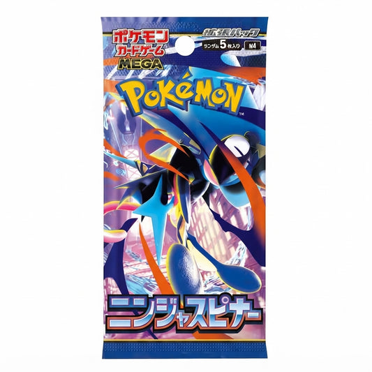 Bustina Sigillata Pokémon Ninja Spinner M4 2026 – 5 Carte – JPN Giapponese